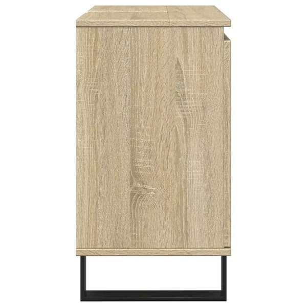 vidaXL Badrumsskåp sonoma-ek 58x33x60 cm konstruerat trä