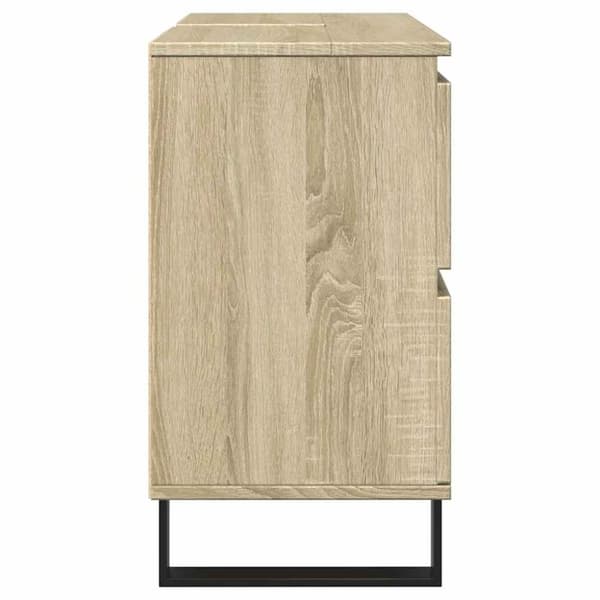 vidaXL Baderomsskap høyglans hvit 80x33x60 cm konstruert tre