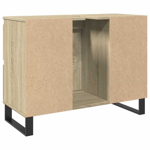 vidaXL Baderomsskap høyglans hvit 80x33x60 cm konstruert tre