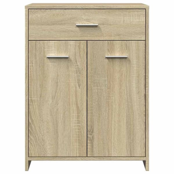 vidaXL Badrumsskåp sonoma-ek 60x33x80 cm konstruerat trä