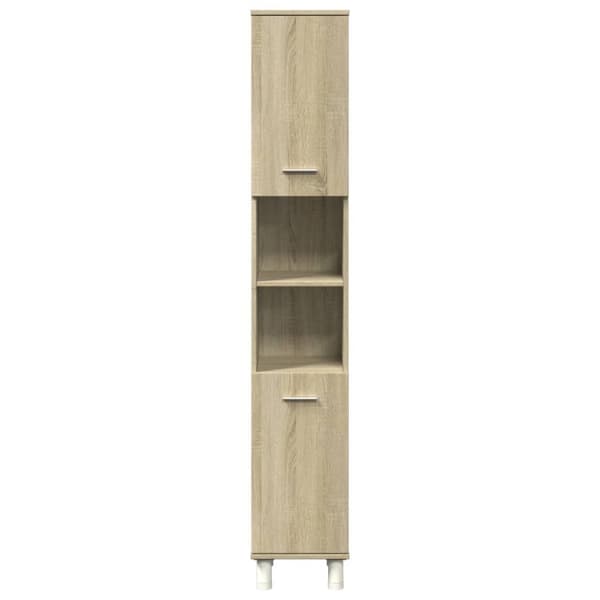 vidaXL Baderomsskap sonoma eik 30,5x30x179 cm konstruert tre