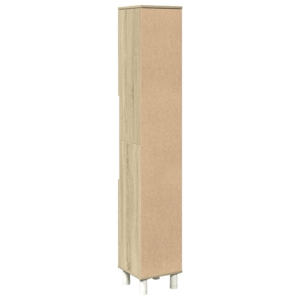 vidaXL Baderomsskap sonoma eik 30,5x30x179 cm konstruert tre