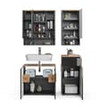 Miniatyrbild 6 av 6: Badrumsinredning Eden, 4 delar, Antracit, Artisanek, Vicco