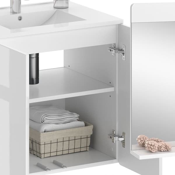 Badrumsmöbelset (Set 2) Vicco Izan Ultrablank vit