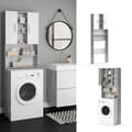 Miniatyrbild 2 av 6: Armoire tvättmaskin Luis, 190x64cm, Betong, Betong, Vicco