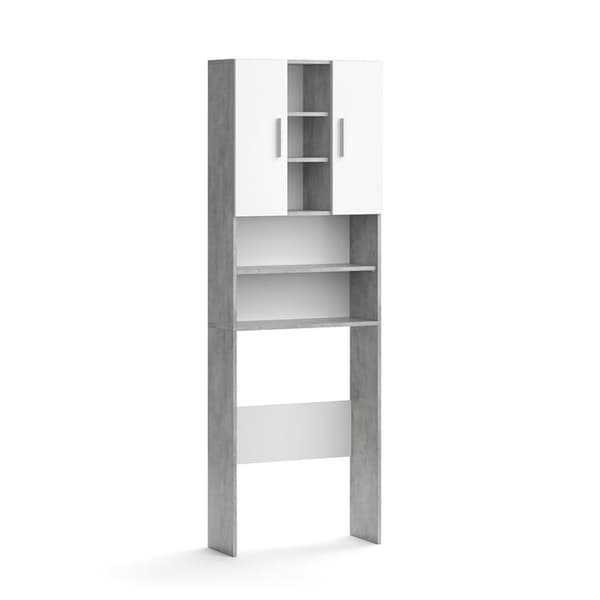 Armoire tvättmaskin Luis, 190x64cm, Betong, Betong, Vicco