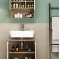 Miniatyrbild 5 av 6: Badrumsinredning Edge, 2 delar, Vit, Ek, Vicco