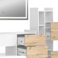Miniatyrbild 6 av 6: Badrumsinredning Set Alf, 3 delar, Vit, Ek, Vicco