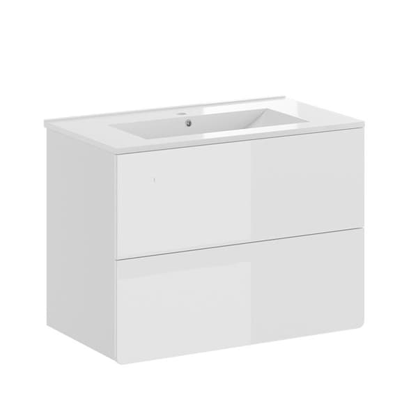 Vicco Izan badrumsmöbelset, Vit Högglans, 2 st