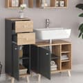 Miniatyrbild 5 av 6: Badrumsinredning Set Senyo, 4 delar, Antracit, Guldock, Vicco