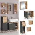Miniatyrbild 2 av 6: Badrumsinredning Set Senyo, 4 delar, Antracit, Guldock, Vicco