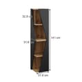 Miniatyrbild 3 av 6: Badrumsfurniture Benno, 31.6x70.5cm med 3 hyllor, Antracit, Ek, Vicco