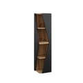 Miniatyrbild 1 av 6: Badrumsfurniture Benno, 31.6x70.5cm med 3 hyllor, Antracit, Ek, Vicco
