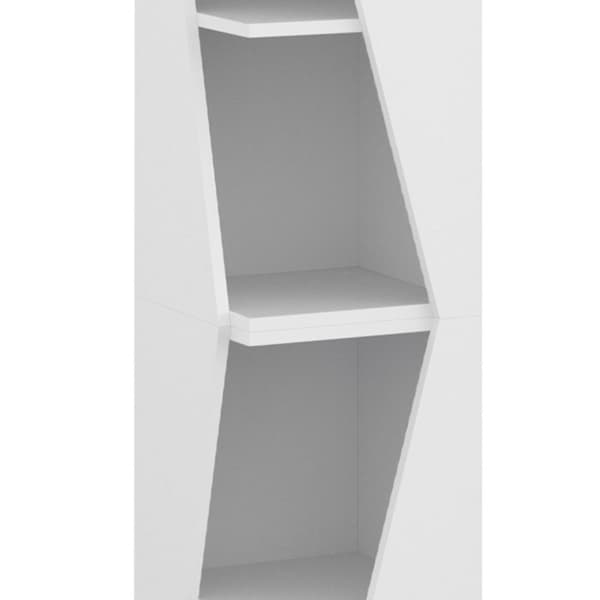 Badmöbel Benno, 31,6x70,5cm med 3 hyllor, Vit, Vit, Vicco