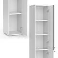 Miniatyrbild 6 av 6: Badrumsarmoire Irida, 30x192cm, Antracit/vit, Vit, Vicco