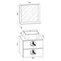 Miniatyrbilde 4 av 4: LendasMBL baderomsinnredning 3 deler antracitt, eik dekor.