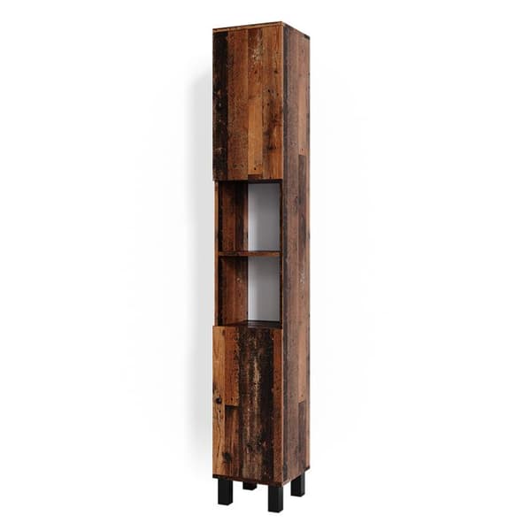 Badrumsförvaringsmöbel Fynn, 30x190cm, Rustik ek, Rustik ek, Vicco