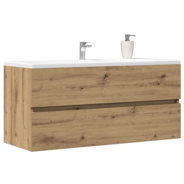 vidaXL Servantskap artisan eik 100x38,5x45 cm konstruert tre