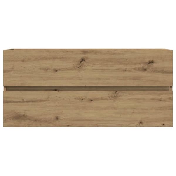 vidaXL Servantskap artisan eik 100x38,5x45 cm konstruert tre