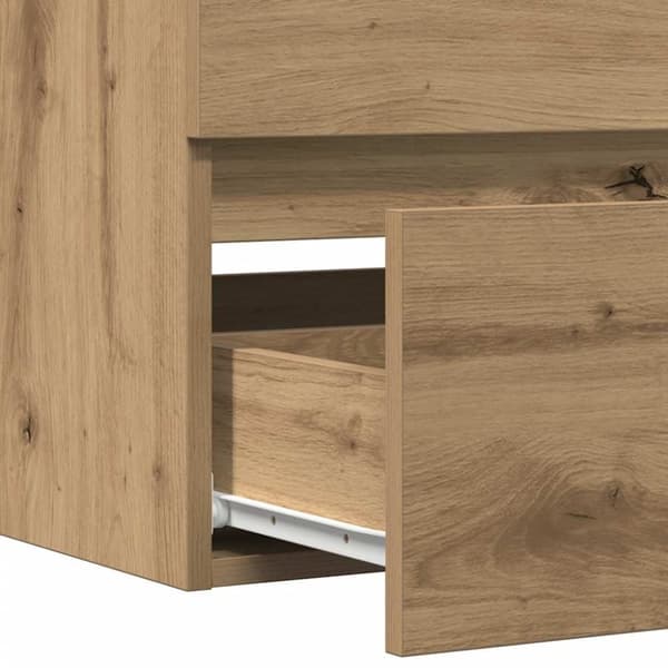 vidaXL Servantskap artisan eik 100x38,5x45 cm konstruert tre