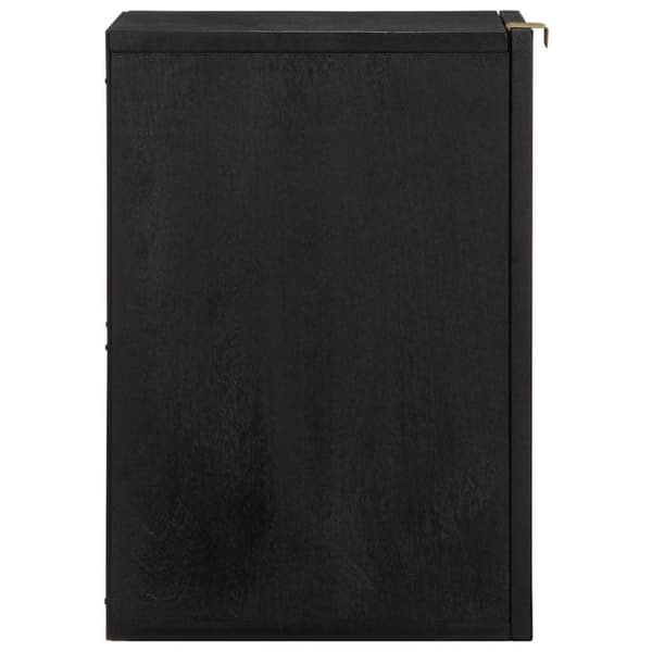 vidaXL Kylpyhuoneen ripustuskaappi musta 38x33x48 cm tekninen puu