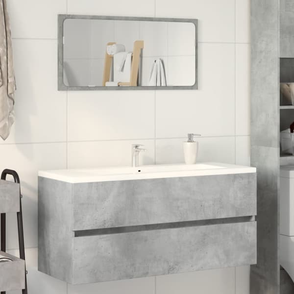 vidaXL Servantskap betonggrå 100x38,5x45 cm sponplate