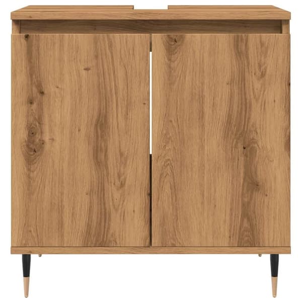 vidaXL Baderomsskap artisan eik 58x33x60 cm konstruert tre
