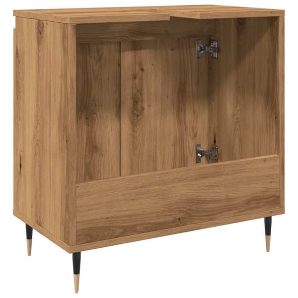 vidaXL Baderomsskap artisan eik 58x33x60 cm konstruert tre