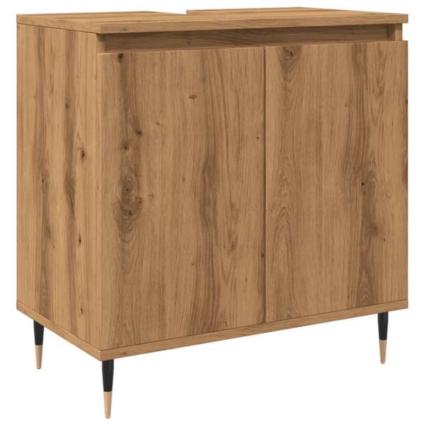vidaXL Baderomsskap artisan eik 58x33x60 cm konstruert tre