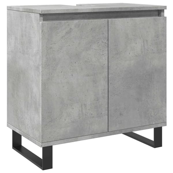 vidaXL Badrumsskåp betonggrå 58x33x60 cm konstruerat trä