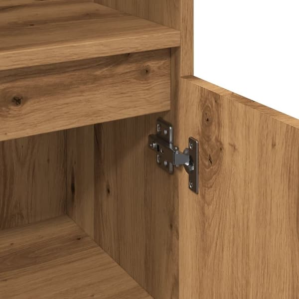 vidaXL Baderomsskap artisan eik 30x30x100 cm konstruert tre