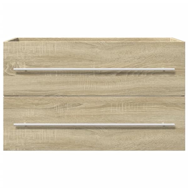 vidaXL vaskeskab 80x38,5x48 cm konstrueret træ gammelt trælook