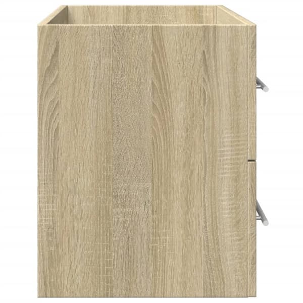 vidaXL vaskeskab 80x38,5x48 cm konstrueret træ gammelt trælook