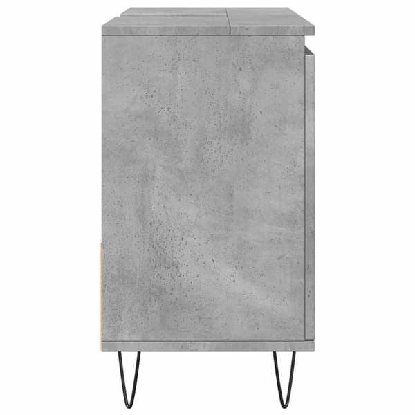 vidaXL kylpyhuoneen pesuallaskaappi betoni harmaa 65x33x60 cm