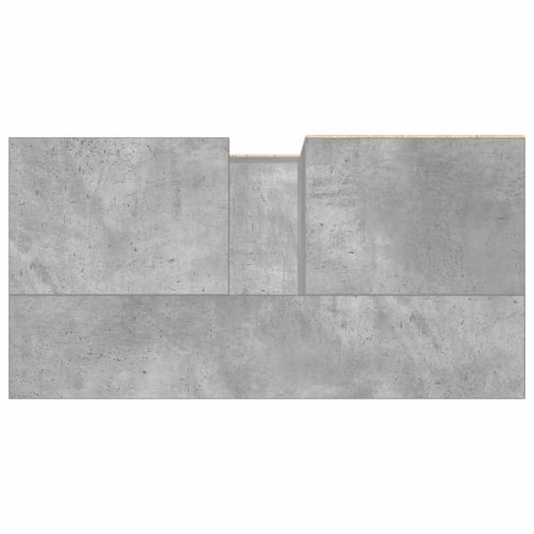vidaXL kylpyhuoneen pesuallaskaappi betoni harmaa 65x33x60 cm