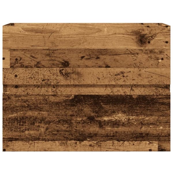 vidaXL badeværelsesskab 60x38,5x45 cm konstrueret træ antikt træ