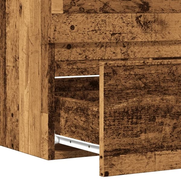 vidaXL badeværelsesskab 60x38,5x45 cm konstrueret træ antikt træ