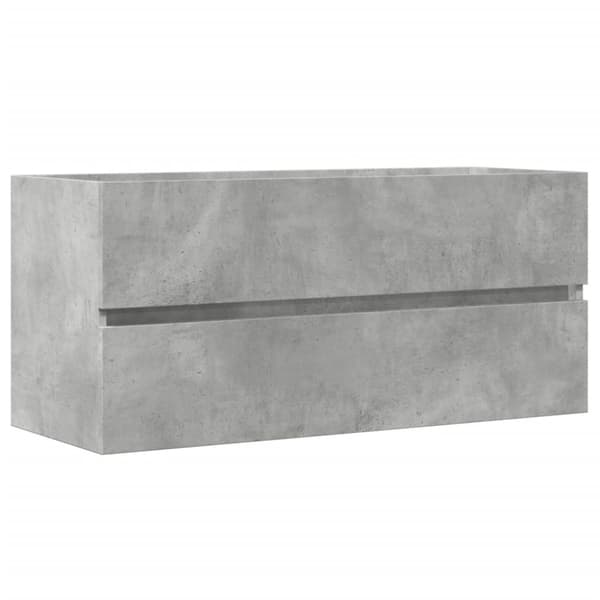 vidaXL Allaskaappi betoninharmaa 100x38,5x45 cm lastulevy