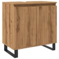Miniatyrbilde 3 av 11: vidaXL Baderomsskap artisan eik 58x33x60 cm konstruert tre