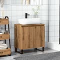 Miniatyrbilde 4 av 11: vidaXL Baderomsskap artisan eik 58x33x60 cm konstruert tre