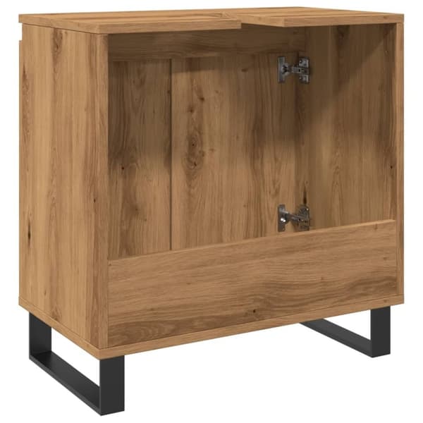 vidaXL Baderomsskap artisan eik 58x33x60 cm konstruert tre