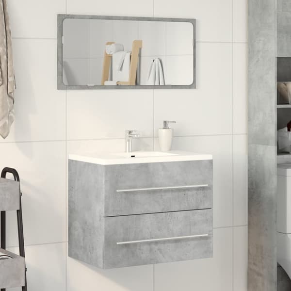 vidaXL Allaskaappi betoninharmaa 60x38,5x48 cm lastulevy