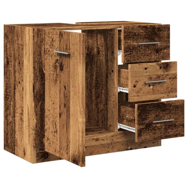 vidaXL Servantskap gammelt tre 63x30x54 cm konstruert tre