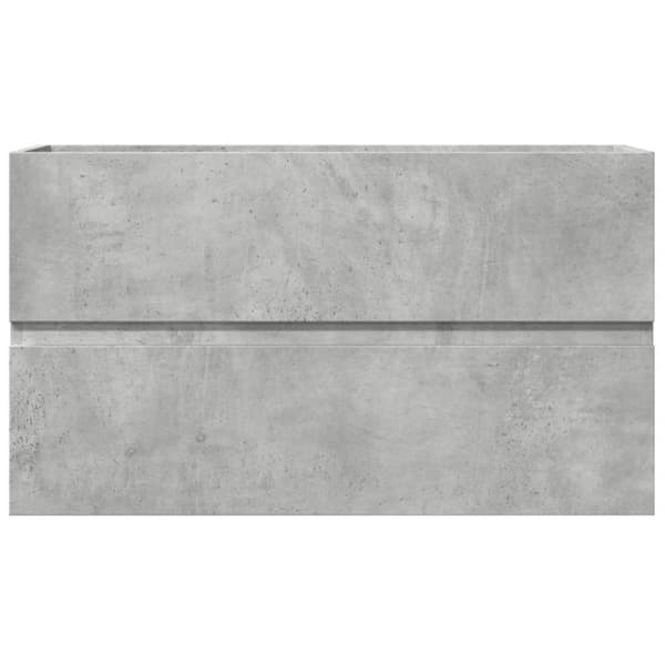 vidaXL Kylpyhuoneen seinäkaappi betoninharm 80x38,5x45 cm tekninen puu