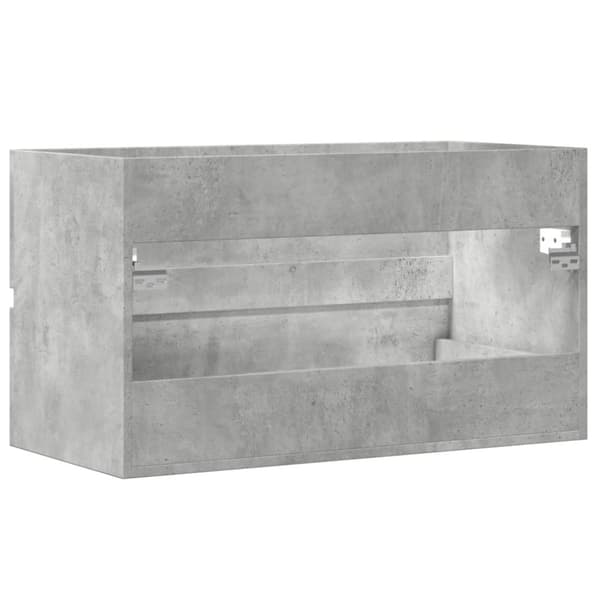 vidaXL Kylpyhuoneen seinäkaappi betoninharm 80x38,5x45 cm tekninen puu