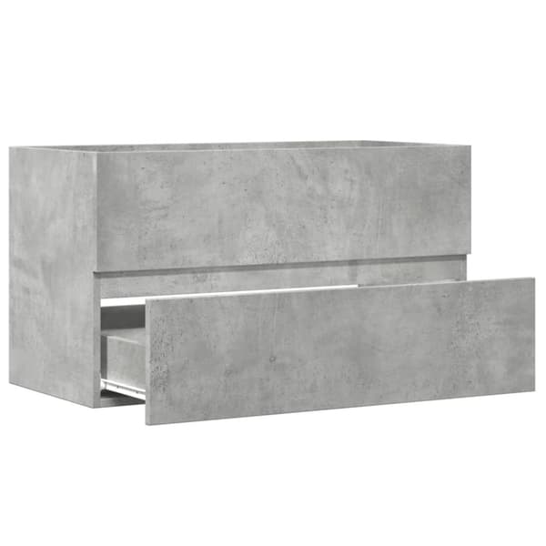 vidaXL Kylpyhuoneen seinäkaappi betoninharm 80x38,5x45 cm tekninen puu