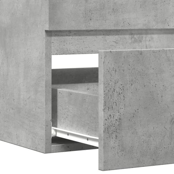 vidaXL Kylpyhuoneen seinäkaappi betoninharm 80x38,5x45 cm tekninen puu