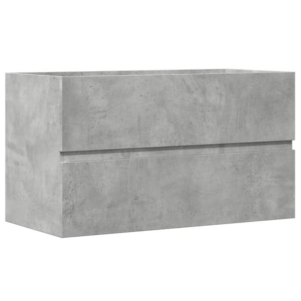 vidaXL Kylpyhuoneen seinäkaappi betoninharm 80x38,5x45 cm tekninen puu