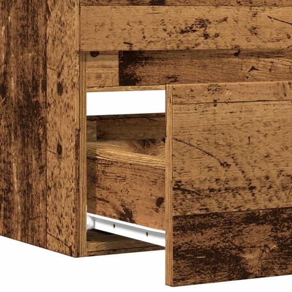 vidaXL Kylpyhuoneen seinäkaappi vanha puu 80x38,5x45 cm tekninen puu
