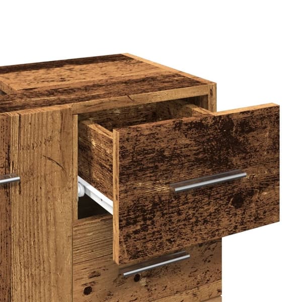 vidaXL underskab til håndvask 63x30x54 cm konstrueret træ gammelt træ